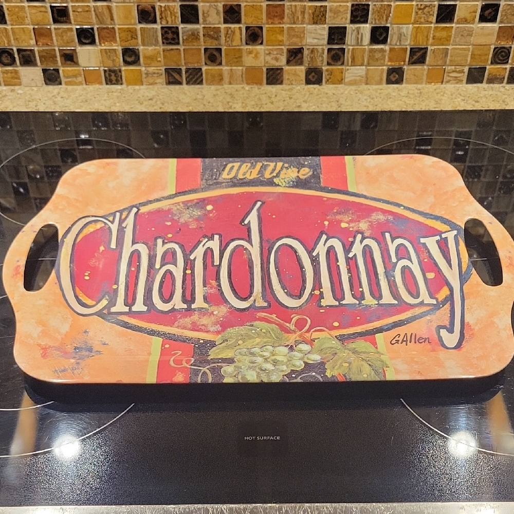 Chardonnay Decorative Serving Tray